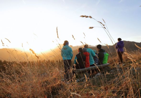 Familienwanderung zum Sonntagskogel bei Sonne