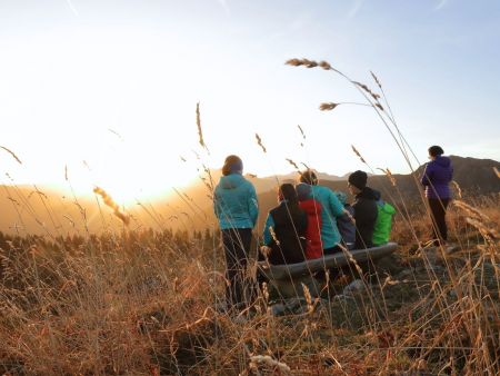 Familienwanderung zum Sonntagskogel bei Sonne