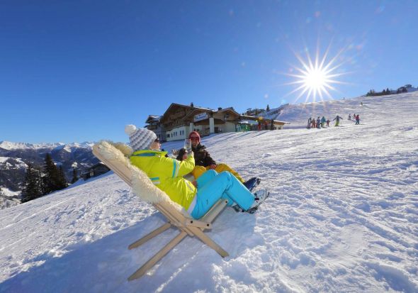 Sonnenschein-Genuss auf der Piste im Grossarltal