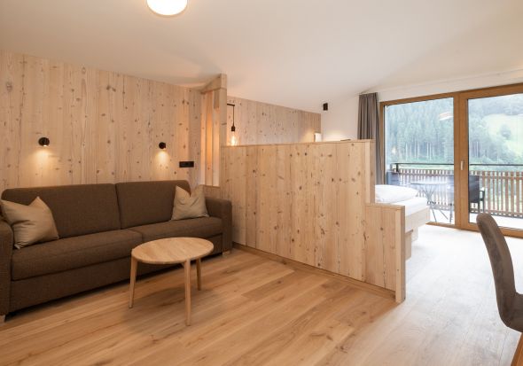 Wohnbereich Familienzimmer Smaragd