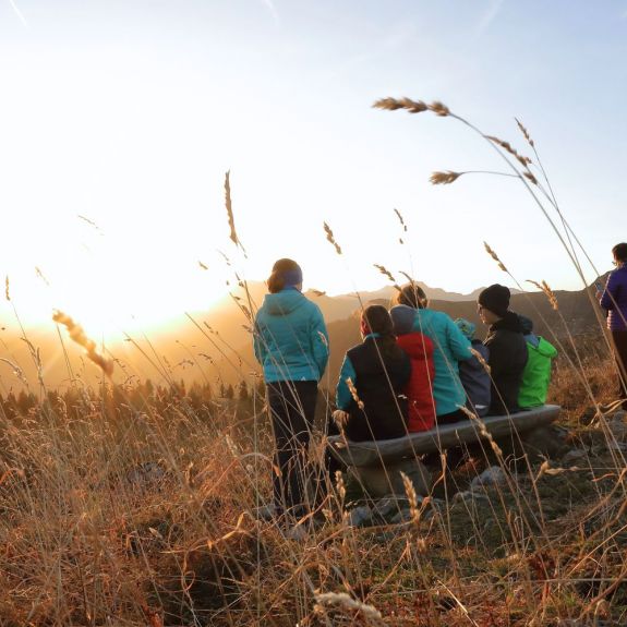 Familienwanderung zum Sonntagskogel bei Sonne