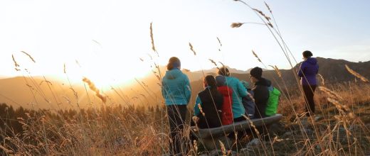 Familienwanderung zum Sonntagskogel bei Sonne