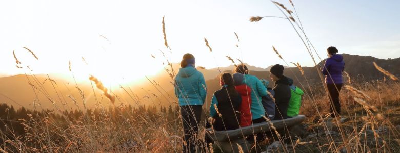 Familienwanderung zum Sonntagskogel bei Sonne