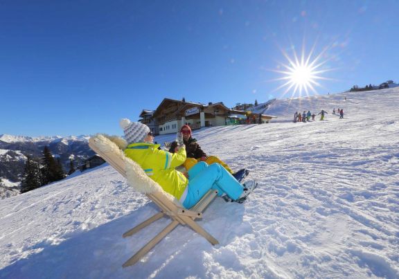 Sonnenschein-Genuss auf der Piste im Grossarltal